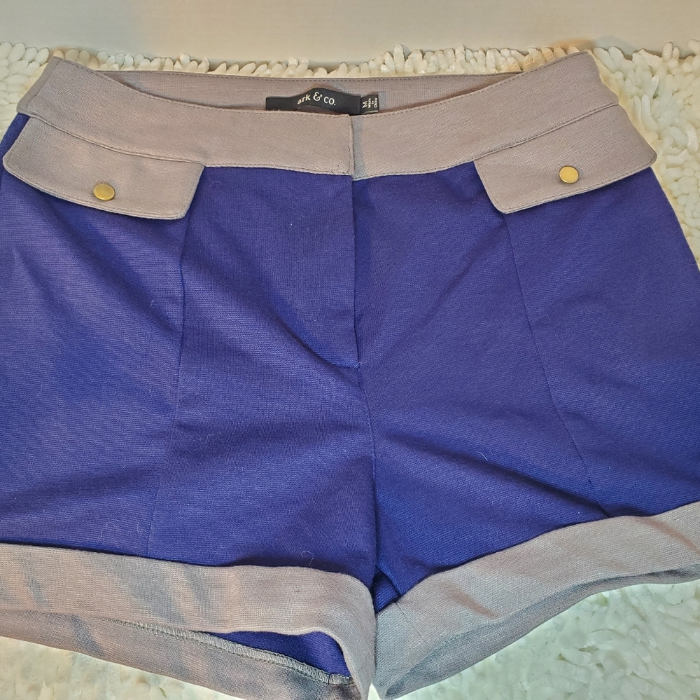 Ark & co. Purple and gey Sailor shorts